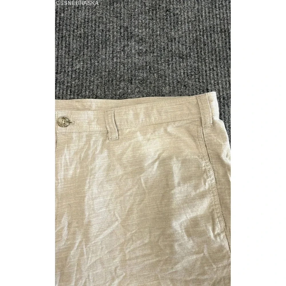 Eddie Bauer Men's Tan Specialty Dyed‎ Cotton Slub Utility Shorts Sz 38